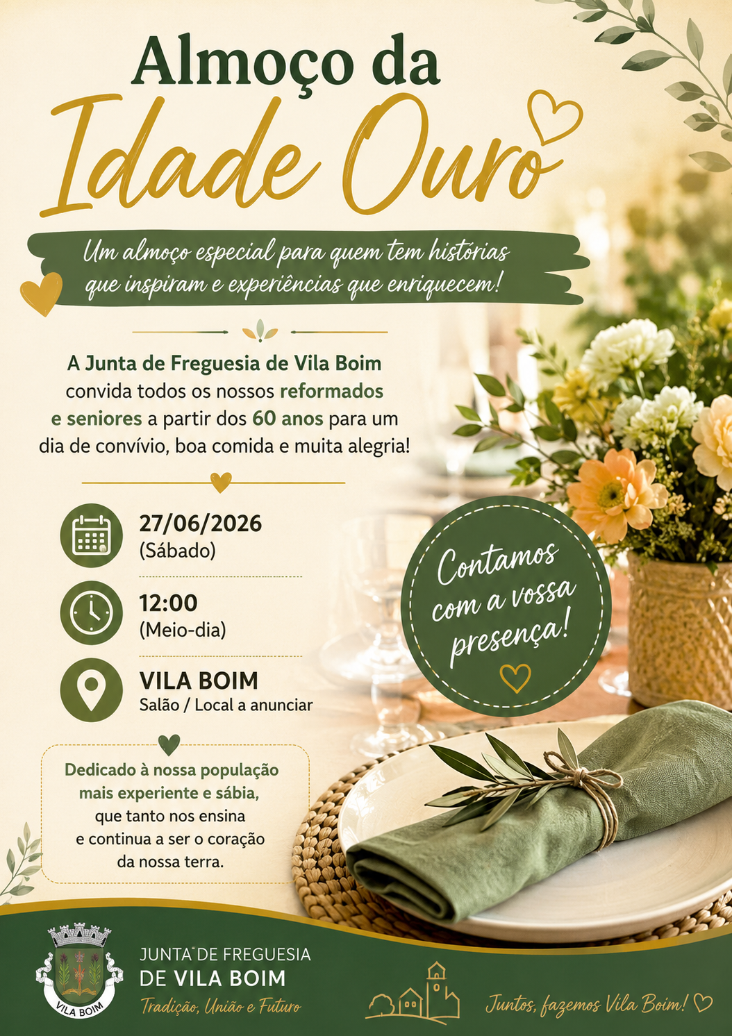 Almoço da idade ouro